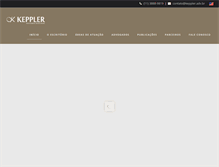 Tablet Screenshot of keppler.adv.br